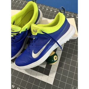Nike Akamai Women's Golf Shoes Size 8 Paramount Blue / Neon Green Walk Spikeless